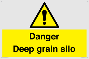 Danger Deep grain silo